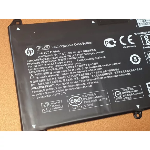 OEM gyári akku HP 240 G7 245 G7 250 G7 255 G7, HP 14 15 17, HP Pavilion 14 15 (HT03XL) - Image 3