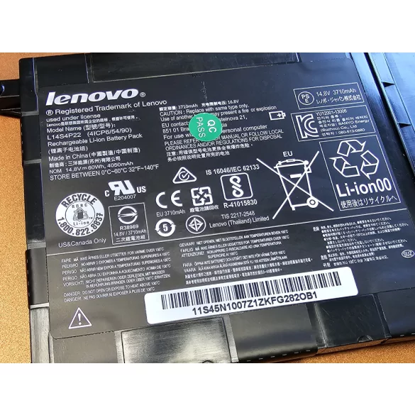 OEM gyári akku Lenovo IdeaPad Y700-15ACZ Y700-15ISK Y700-17ISK / 14,4V 65Wh - Image 3