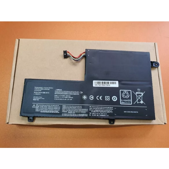 Utángyártott akku Lenovo Yoga 500-14IBD 500-14ISK 500-15IBD 500-15ISK L14M3P21 / 11.1V 4050mAh